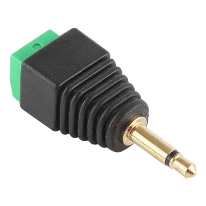 3.5mm Male Plug 2 Pole 2 Pin Terminal Block Stereo Audio Connector, 3.5mm Male (2 Pin)