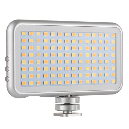 LED-013 Pocket 112 LEDs Professional Vlogging Photography Video & Photo Studio Light with OLED Display & Cold Shoe Adapter Mount for Canon / Nikon DSLR Cameras, 112 LED