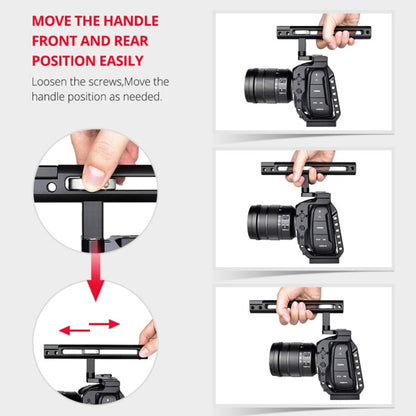 YELANGU C9-A YLG0911A Handle Video Camera Cage Stabilizer for DJI BMPCC 4K, C9-A