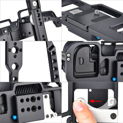 YELANGU C9 YLG0911A-A Video Camera Cage Stabilizer for DJI BMPCC 4K, C9