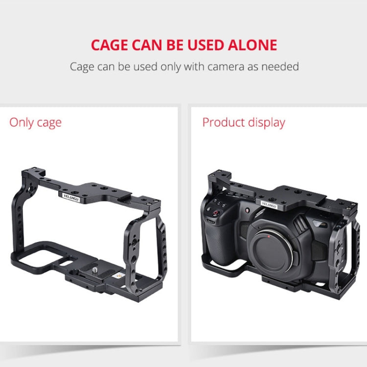 YELANGU C9 YLG0911A-A Video Camera Cage Stabilizer for DJI BMPCC 4K, C9