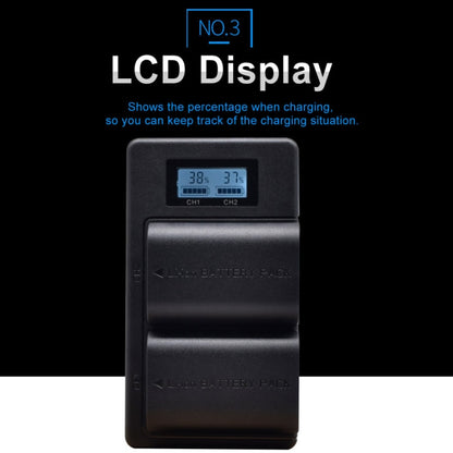 LP-E6 Digital Camera SLR Battery Digital LCD Charger for Canon Series, LP-E6