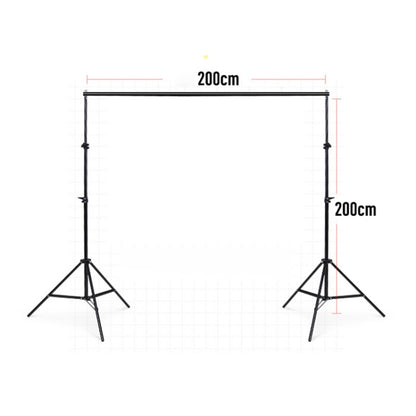 200x200cm Photo Studio Background Support Stand Backdrop Crossbar Bracket Kit, 200x200cm