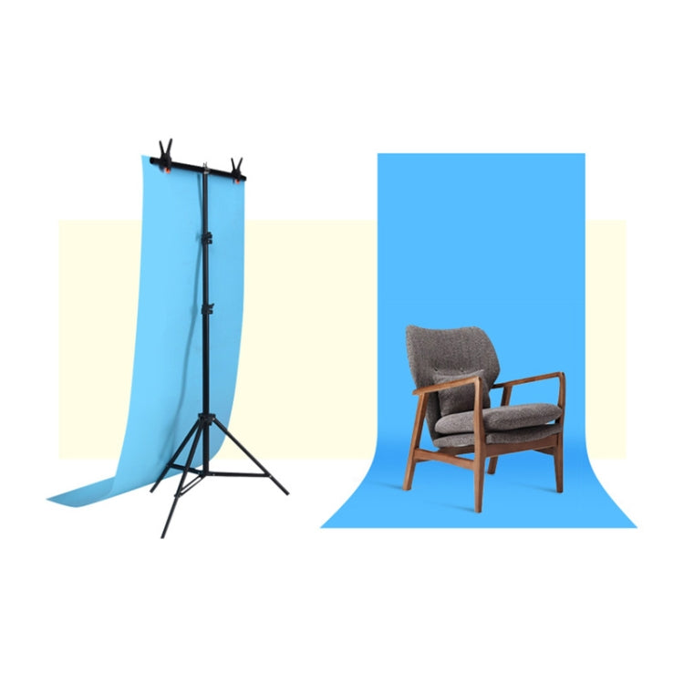 70x200cm T-Shape Photo Studio Background Support Stand Backdrop Crossbar Bracket Kit with Clips, No Backdrop, 70x200cm