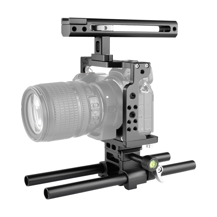 YELANGU C15 YLG0711A Video Camera Cage Stabilizer with Handle & Rail Rod for Nikon Z6 / Z7, YLG0711A