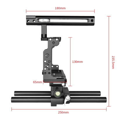 YELANGU C15 YLG0711A Video Camera Cage Stabilizer with Handle & Rail Rod for Nikon Z6 / Z7, YLG0711A