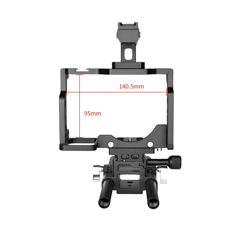 YELANGU C15 YLG0711A Video Camera Cage Stabilizer with Handle & Rail Rod for Nikon Z6 / Z7, YLG0711A