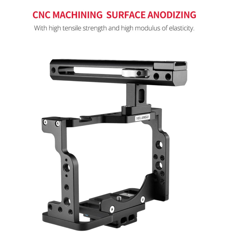 YELANGU C15-B YLG0711A-A Video Camera Cage Stabilizer with Handle for Nikon Z6 / Z7, YLG0711A-A