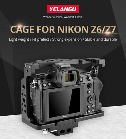 YELANGU C15-A YLG0711A-A01 Video Camera Cage Stabilizer for Nikon Z6 / Z7, YLG0711A-A01