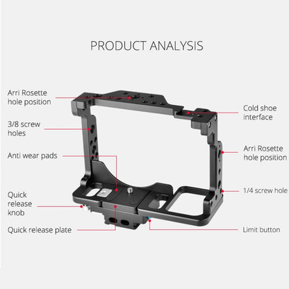 YELANGU C15-A YLG0711A-A01 Video Camera Cage Stabilizer for Nikon Z6 / Z7, YLG0711A-A01