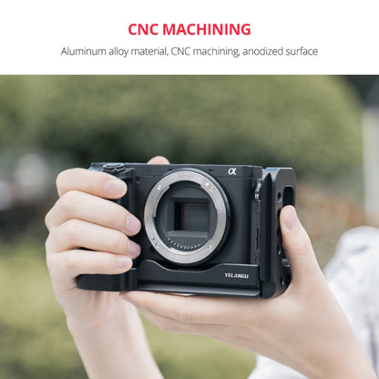 YELANGU YLG0715A 1/4 inch Vertical Shoot Quick Release L Plate Bracket Base Holder for Sony A6300 / A6000 / A6100 / A6400 / A6500, For Sony A6300