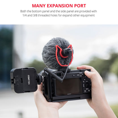 YELANGU YLG0715A 1/4 inch Vertical Shoot Quick Release L Plate Bracket Base Holder for Sony A6300 / A6000 / A6100 / A6400 / A6500, For Sony A6300
