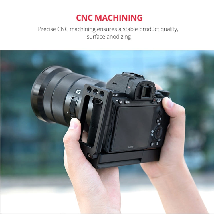 YELANGU CL6 YLG0712A Vertical Shoot Quick Release L Plate Bracket Base Holder for Sony A9 (ILCE-9) / A7 III/ A7R III, For Sony A9