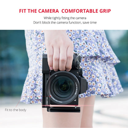 YELANGU CL6 YLG0712A Vertical Shoot Quick Release L Plate Bracket Base Holder for Sony A9 (ILCE-9) / A7 III/ A7R III, For Sony A9