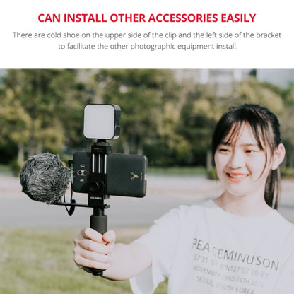 YELANGU PC08 YLG0117A Handheld Grip Holder Bracket with Mobile Phone Metal Clamp, Bracket