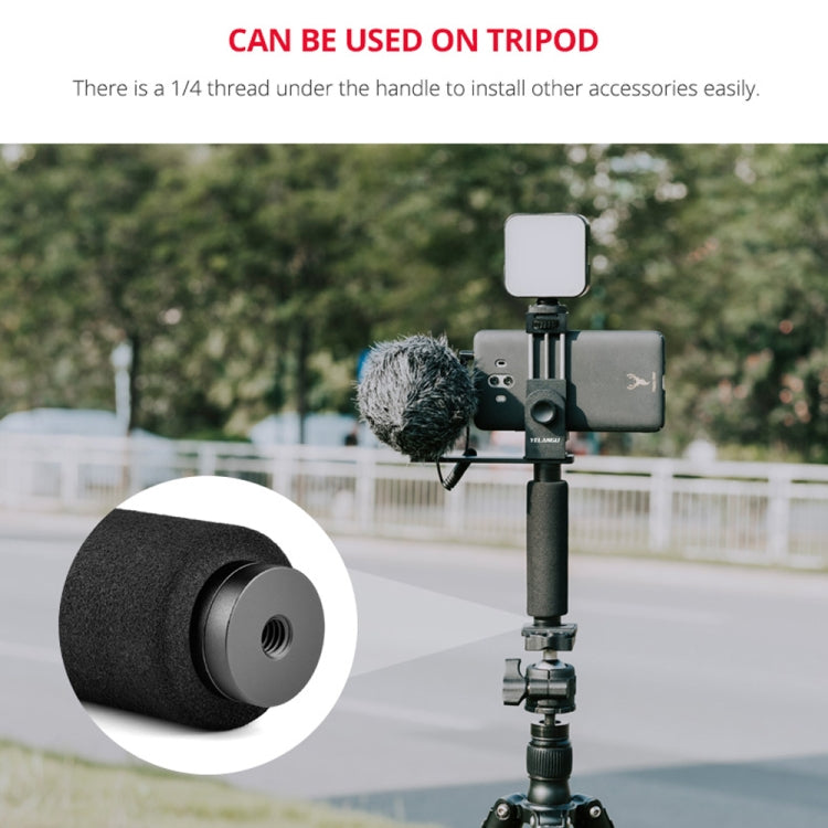 YELANGU PC08 YLG0117A Handheld Grip Holder Bracket with Mobile Phone Metal Clamp, Bracket