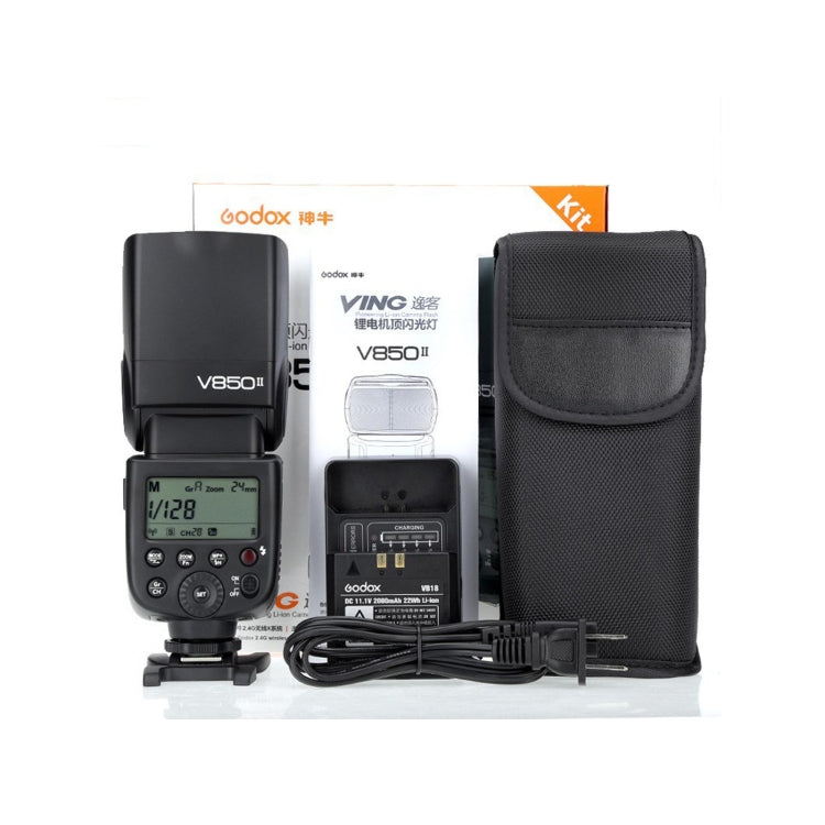 Godox V850II 2.4GHz Wireless 1/8000s HSS Flash Speedlite for Canon / Nikon DSLR Cameras, V850II