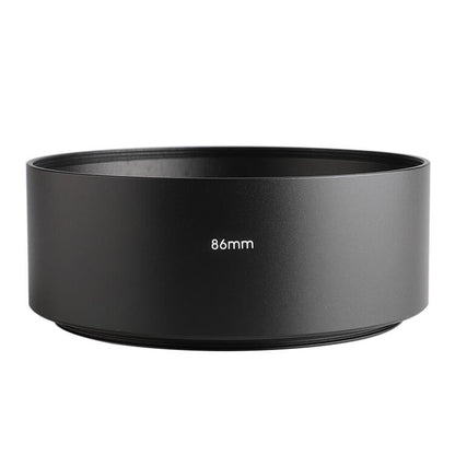 86mm Thread Type Straight Tube Full Metal Lens Hood Shade for Medium Telephoto Lens, 86mm x 86mm x 40mm