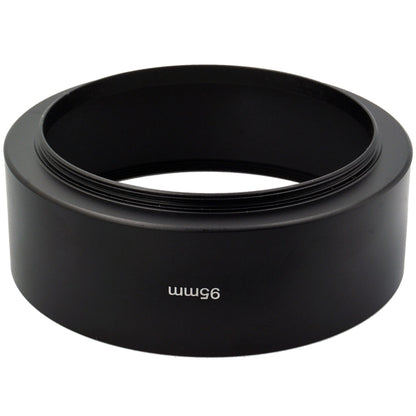 95mm Thread Type Straight Tube Full Metal Lens Hood Shade for Medium Telephoto Lens, 95mm