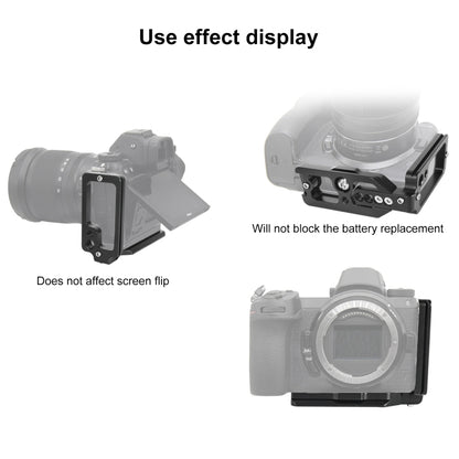 1/4 inch  Vertical Shoot Quick Release L Plate Bracket Base Holder for Nikon Z6 / Z7, For Nikon Z6 / Z7