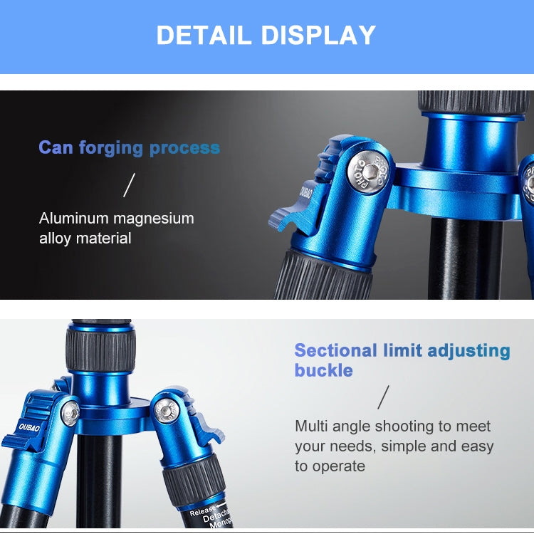 TRIOPO Oubao A-688 Adjustable Portable  Aluminum Alloy Tripod with Ball Head for SLR Camera, A-688