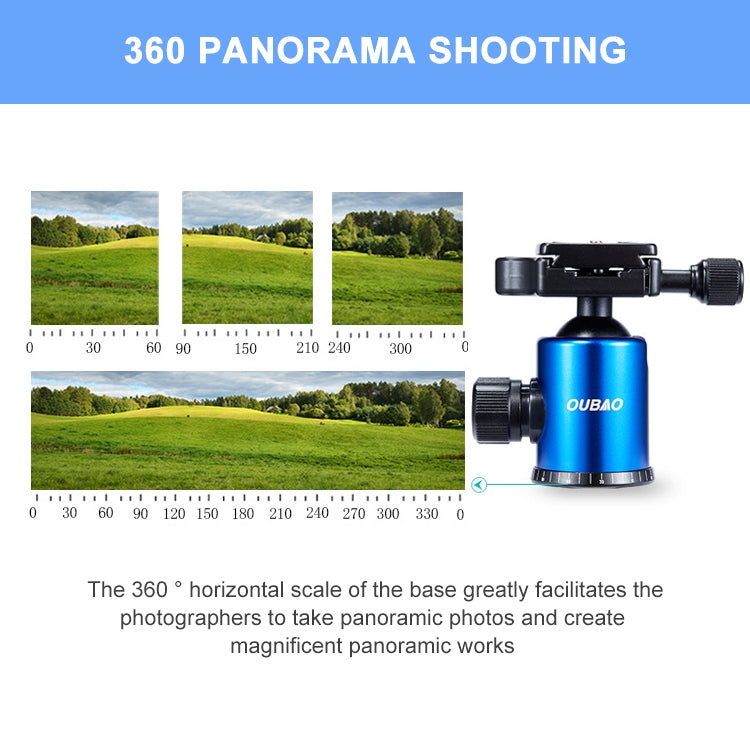 TRIOPO Oubao A-688 Adjustable Portable  Aluminum Alloy Tripod with Ball Head for SLR Camera, A-688