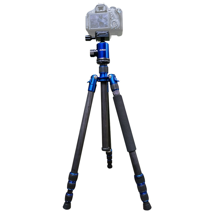 TRIOPO Oubao C-608S Adjustable Portable Carbon Fiber Tripod with Ball Head for SLR Camera, C-608S