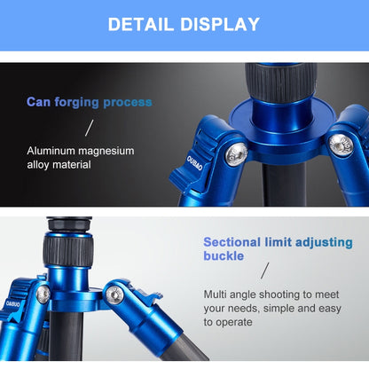 TRIOPO Oubao C-608S Adjustable Portable Carbon Fiber Tripod with Ball Head for SLR Camera, C-608S