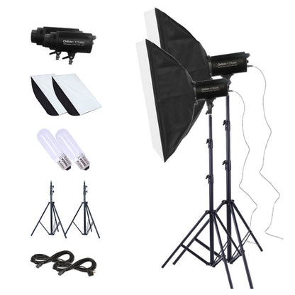 TRIOPO Oubao TTR400W 60x90cm Studio Softbox + Tripod Mount + 2x E27 150W Light Bulb Photography Lighting Tow Piece Set, TTR400W