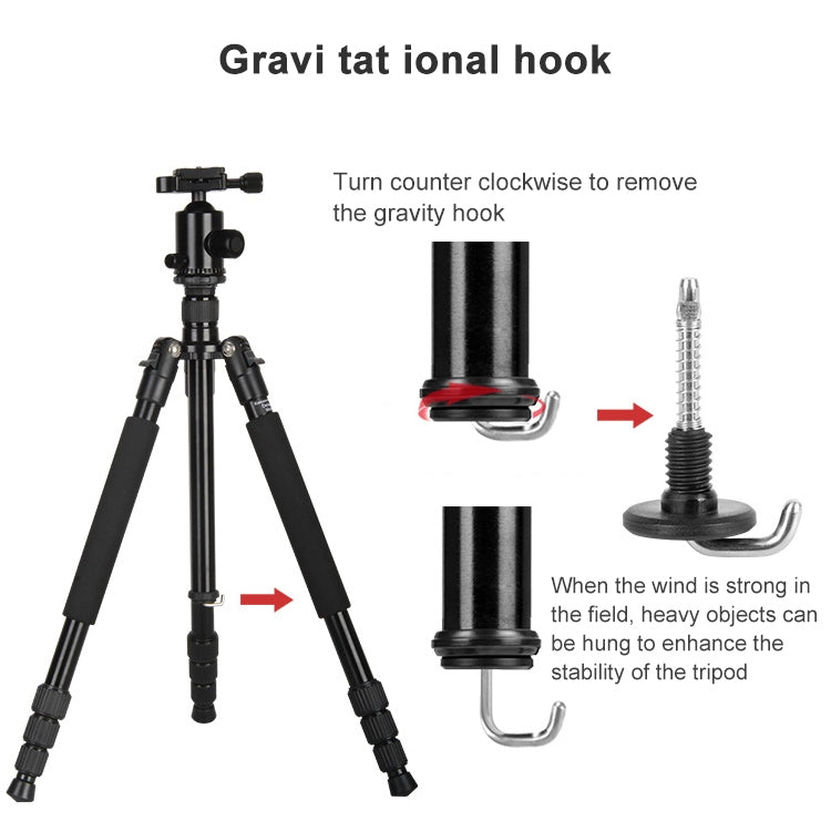 TRIOPO Oubao TA330 Horizontal Arm Tripod Mount Quick Release Center Column Boom Bracket with Tripod Ball-Head, TA330