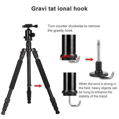 TRIOPO Oubao TA330 Horizontal Arm Tripod Mount Quick Release Center Column Boom Bracket with Tripod Ball-Head, TA330