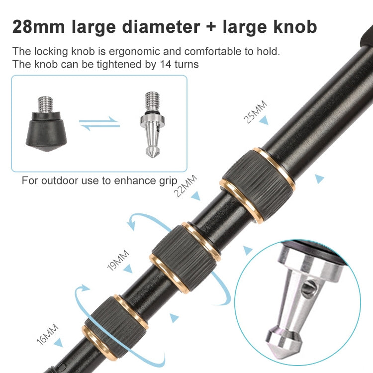 TRIOPO 554 Adjustable Portable  Aluminum Alloy Tripod with D-2A Ball Head for SLR Camera, 554