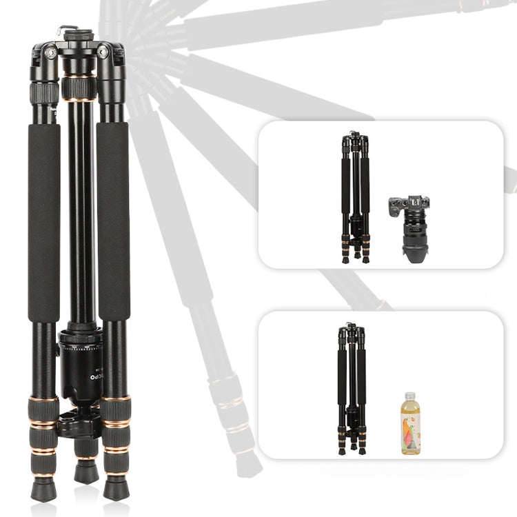 TRIOPO 554 Adjustable Portable  Aluminum Alloy Tripod with D-2A Ball Head for SLR Camera, 554