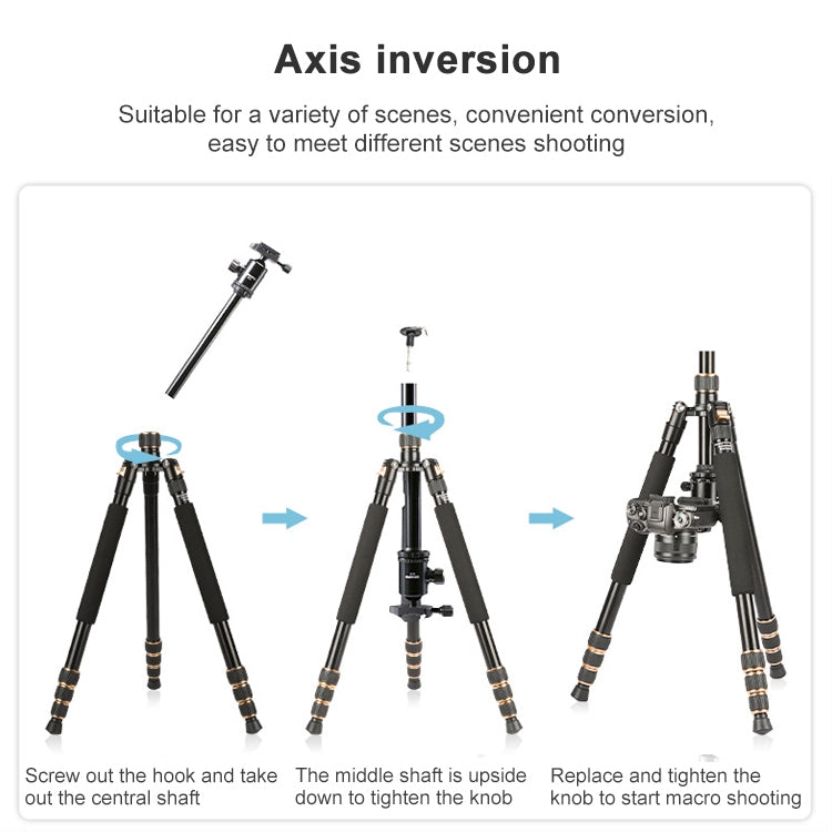 TRIOPO 554 Adjustable Portable  Aluminum Alloy Tripod with D-2A Ball Head for SLR Camera, 554