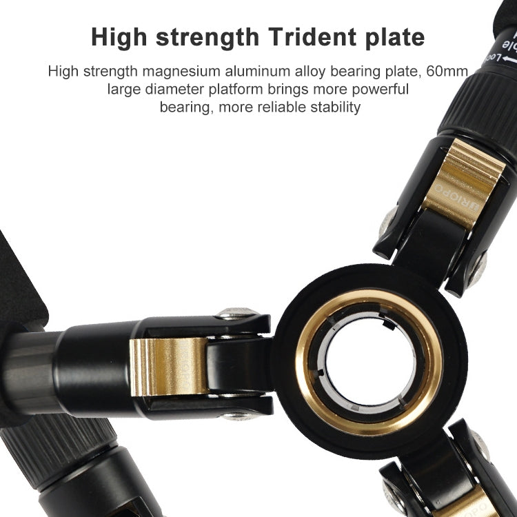 TRIOPO 853 Adjustable Portable Carbon Fiber Tripod with D2-A Ball Head for SLR Camera, 853