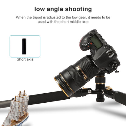 TRIOPO 853 Adjustable Portable Carbon Fiber Tripod with D2-A Ball Head for SLR Camera, 853