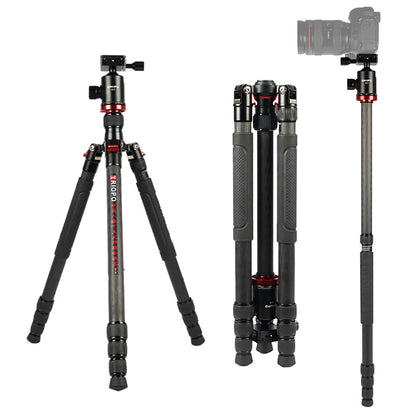 TRIOPO 888 Adjustable Portable Carbon Fiber Tripod with Q-2 Ball Head for SLR Camera, Pipe diameter: 28cm, 888