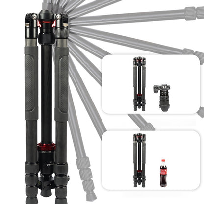 TRIOPO 888 Adjustable Portable Carbon Fiber Tripod with Q-2 Ball Head for SLR Camera, Pipe diameter: 28cm, 888
