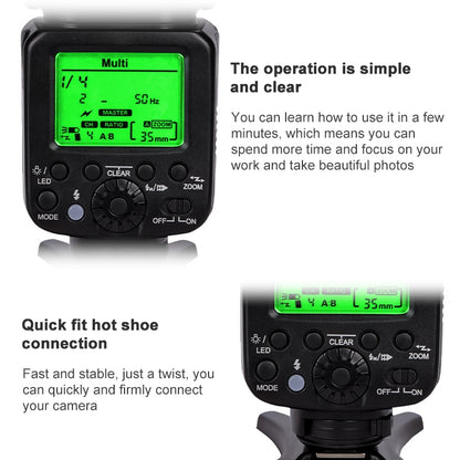 Triopo TR-666 2000mAh 2.4G Wireless Dual TTL Mode Flash Speedlite for Canon / Nikon DSLR Cameras, TR-666