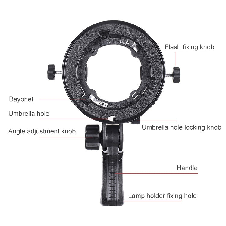 TRIOPO TR-05 Flash Holder Multi-function Camera Universal S-type Holder Accessories Transfer Interface, TRIOPO TR-05