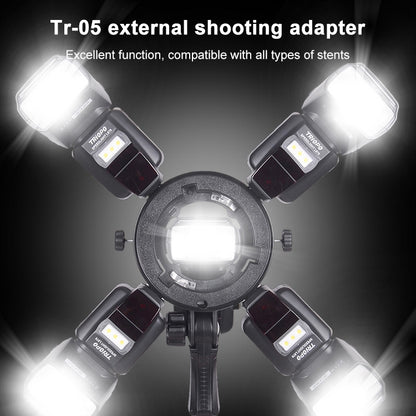 TRIOPO TR-05 Flash Holder Multi-function Camera Universal S-type Holder Accessories Transfer Interface, TRIOPO TR-05