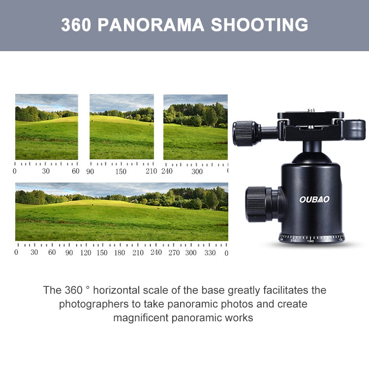 TRIOPO Oubao A-608S  Adjustable Portable  Aluminum Alloy Tripod with Ball Head for SLR Camera, -608S