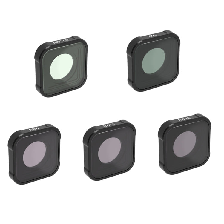 JSR KB Series MCUV+CPL+ND8+ND16+ND32 Lens Filter for GoPro HERO13 Black /12 Black /11 Black /10 Black /9 Black, 5-in-1