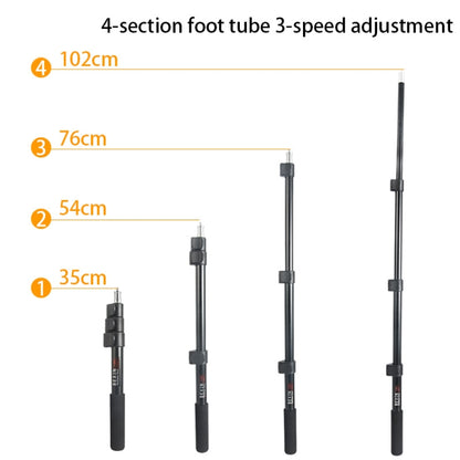 BEXIN P-264L Portable Outdoor Photography Camera Aluminum Alloy Hand-held Lamp Stand Monopod, P-264L