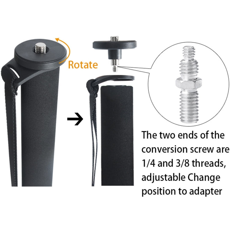 BEXIN P285-A Portable Travel Outdoor DSLR Camera Aluminum Alloy Monopod Holder, P285-A