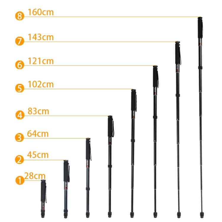 BEXIN P308A Portable Travel Outdoor DSLR Camera Aluminum Alloy Monopod Holder, P308A