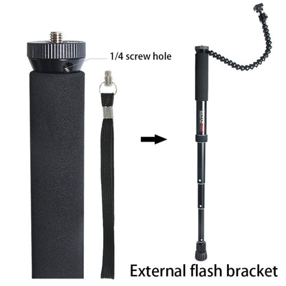 BEXIN P308A Portable Travel Outdoor DSLR Camera Aluminum Alloy Monopod Holder, P308A