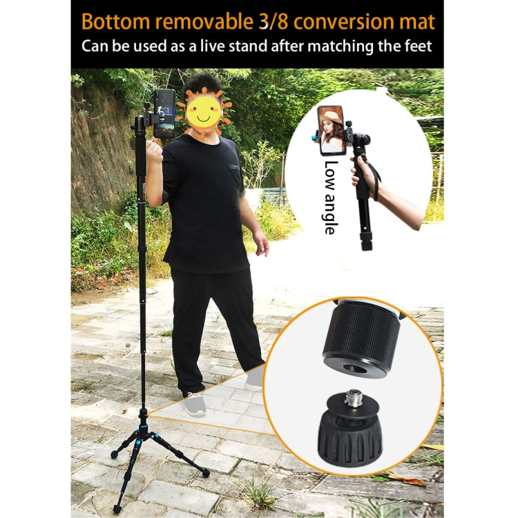 BEXIN P308A Portable Travel Outdoor DSLR Camera Aluminum Alloy Monopod Holder, P308A