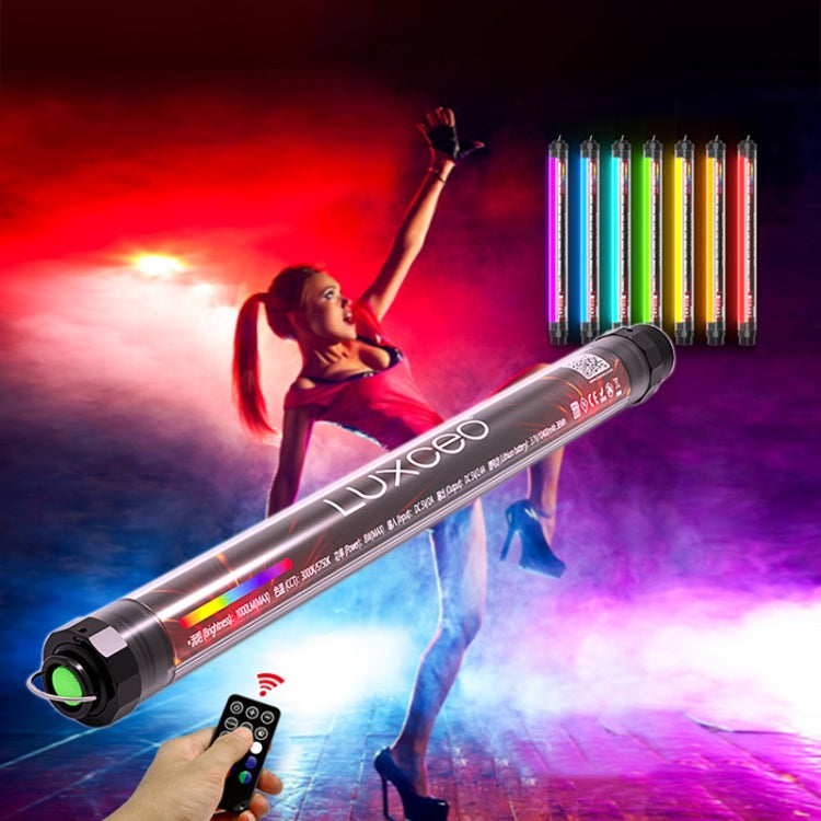 LUXCeO P7RGB Colorful Photo LED Stick Video Light APP Control Adjustable Color Temperature Waterproof Handheld LED Fill Light with Remote Control, P7RGB