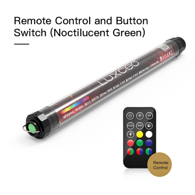 LUXCeO P7RGB Colorful Photo LED Stick Video Light APP Control Adjustable Color Temperature Waterproof Handheld LED Fill Light with Remote Control, P7RGB